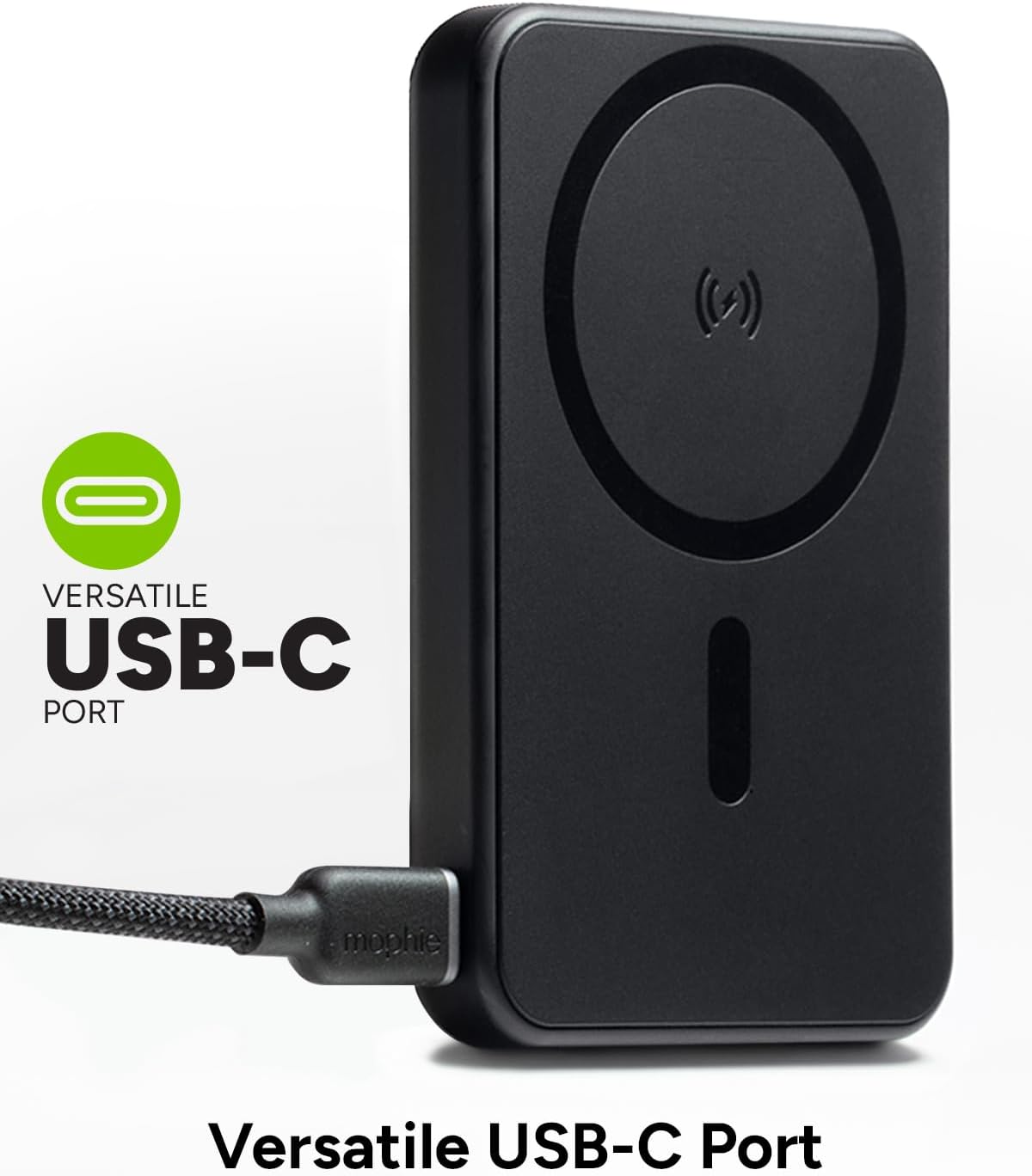 Mophie Snap+ Juice Pack Mini - Magnetic 5000mAh Portable Charger, MagSafe Compatible, USB-C, Multi-Orientation Charging, USB-C Cable Included