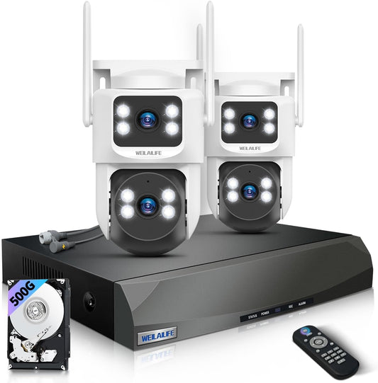 Wireless Security Camera System, Outdoor WiFi PTZ Video Surveillance