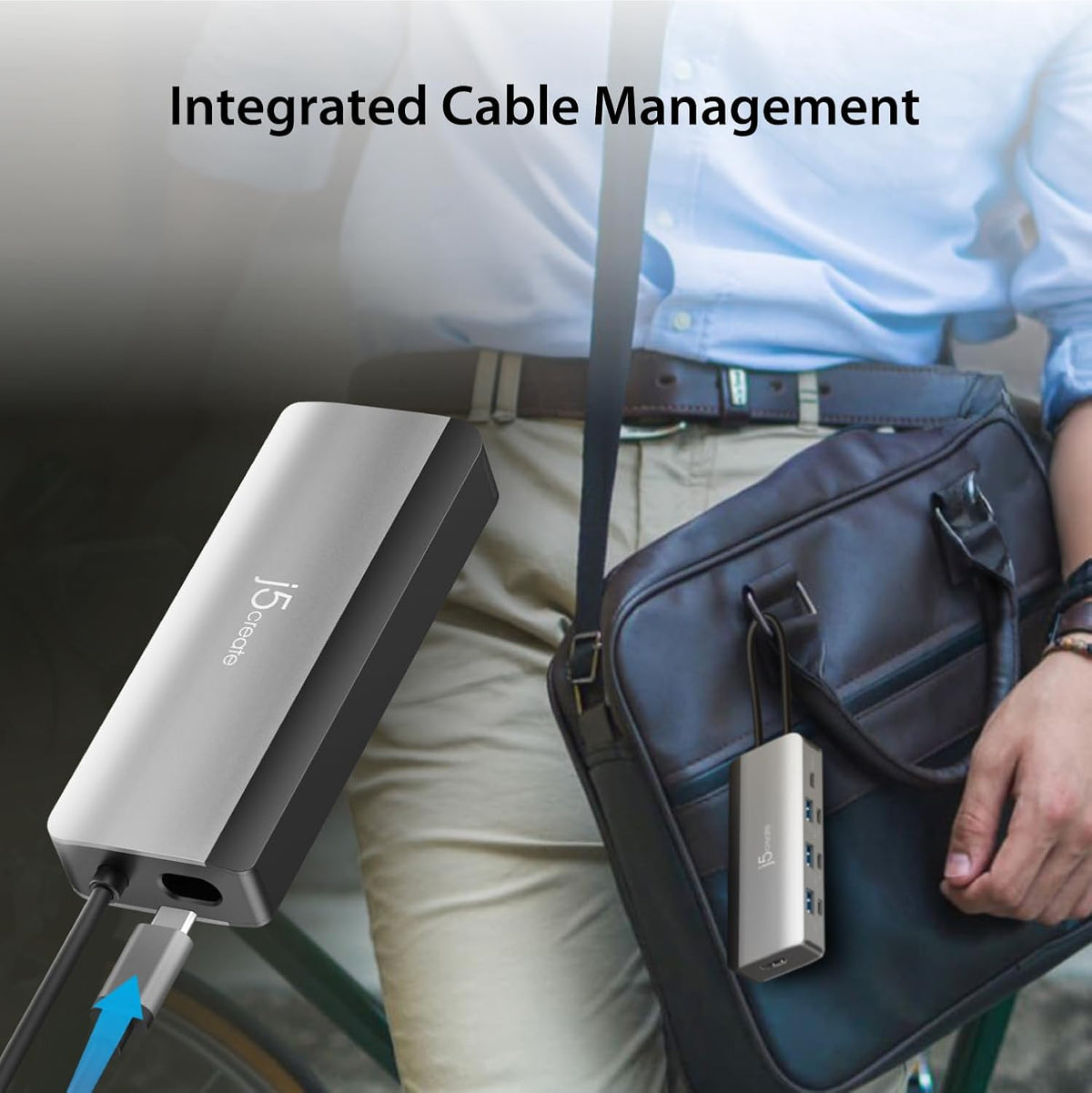 j5create USB-C Hub 4K@144Hz HDMI with 100W Fast Charge and Flexible Ports
