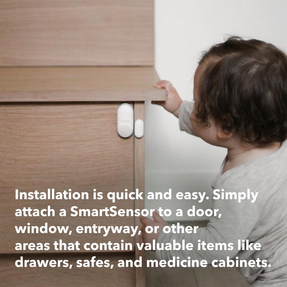 ecobee Smart Sensor for Doors & Windows 2 Pack for Home Security | Get instant alerts when doors and windows are opened. Enhance your security and peace of mind by securing your home.