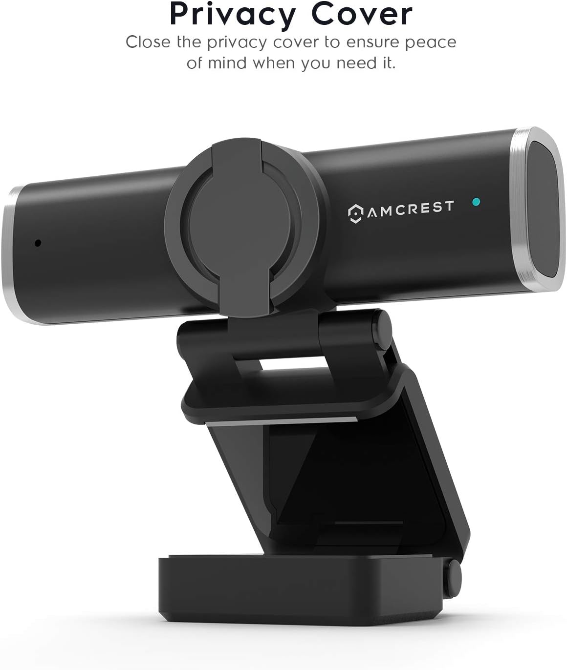 Amcrest 1080P Webcam with Microphone for Desktop, Web Cam Computer Camera, Streaming HD USB Web Camera for Laptop & PC with Privacy Cover, Wide Angle Lens, Superior Low Light (AWC195-B)