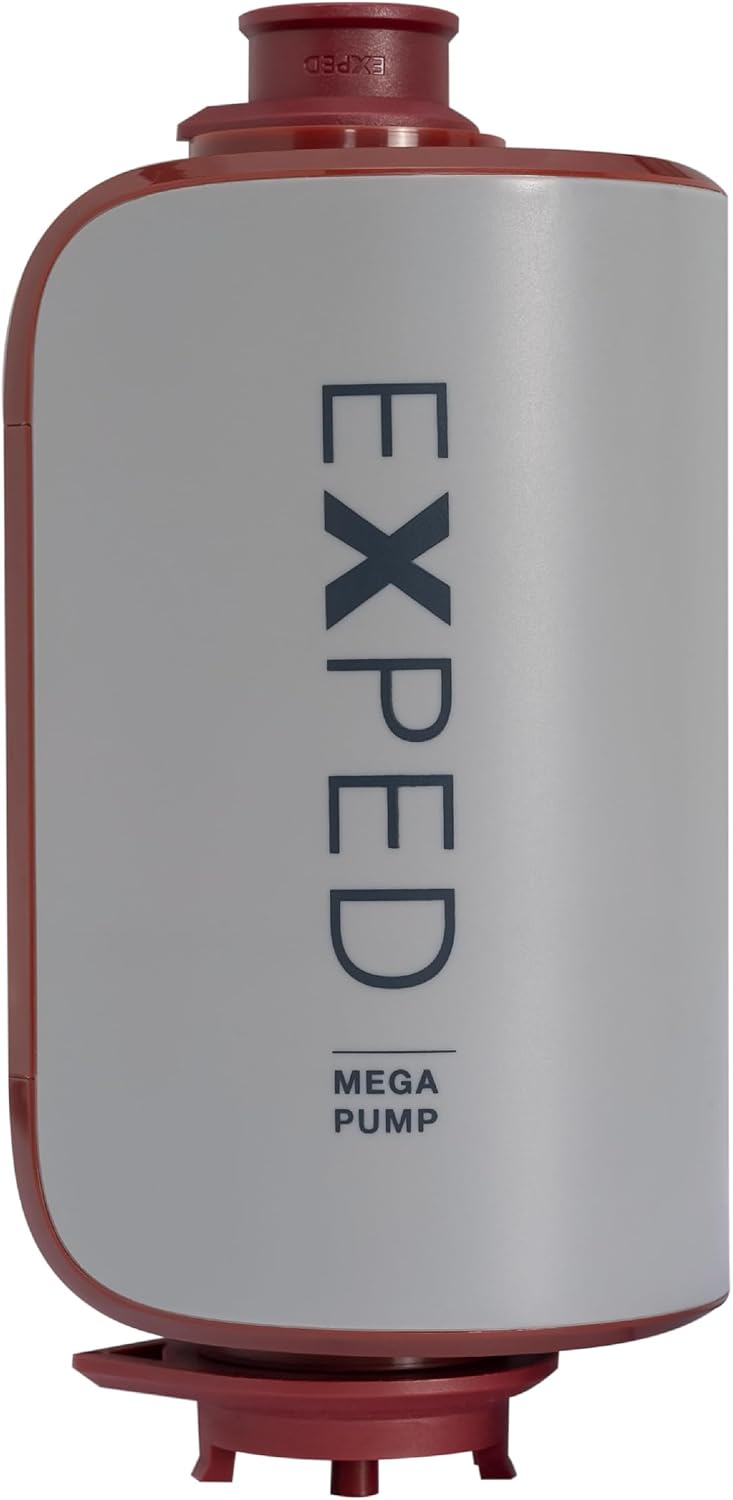 Exped Mega Pump | High Power Portable Electric Air for Inflating and Deflating Camping Pad, Rechargeable Battery USB-C Port