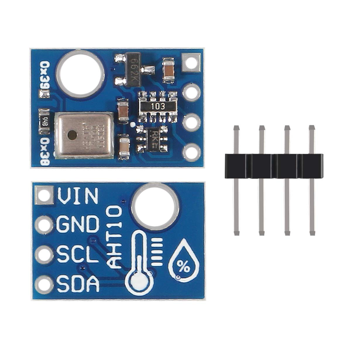 10PCS AHT10 High Precision Digital Temperature and Humidity Sensor Measurement Module I2C Communication Replace DHT11 SHT20 AM2302