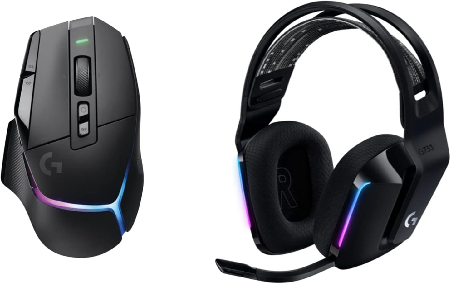 Logitech G502 X Plus Wireless RGB Gaming Mouse - Black | Optical Switches, RGB, 13 Buttons , Infinite Scroll Toggle, <130 hr Battery, USB-C, Wireless Charging Capable, for PC/MacOS