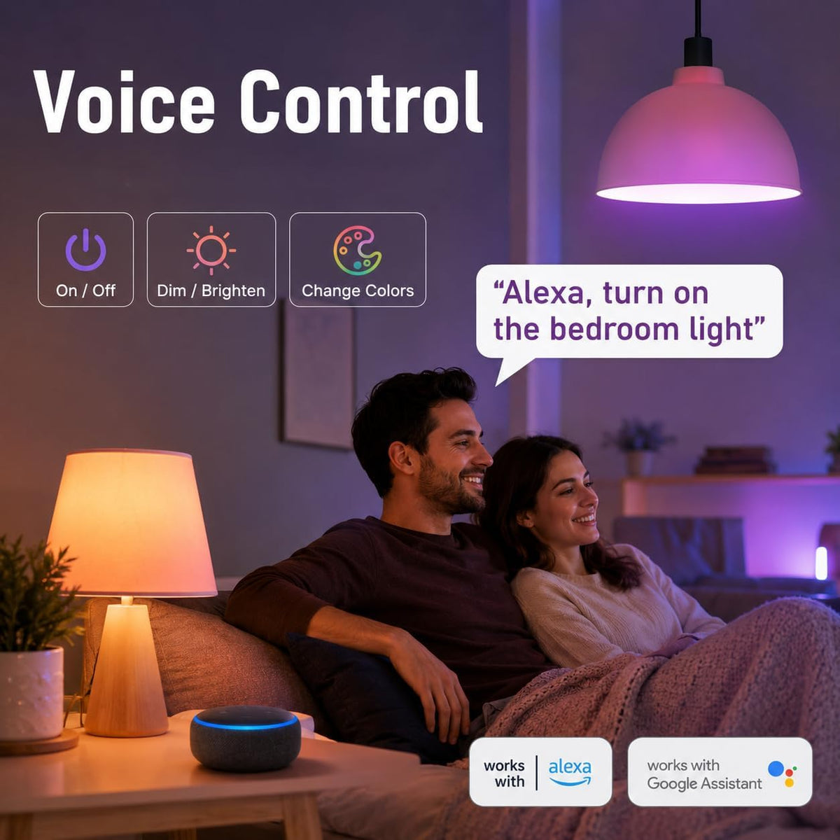 GU10 Smart Spot Light Bulb Compatible with Alexa, Google Home, SmartThings, 5W WiFi LED Track Light Bulbs, Color Changing, No Hub Required, 4 Pack
