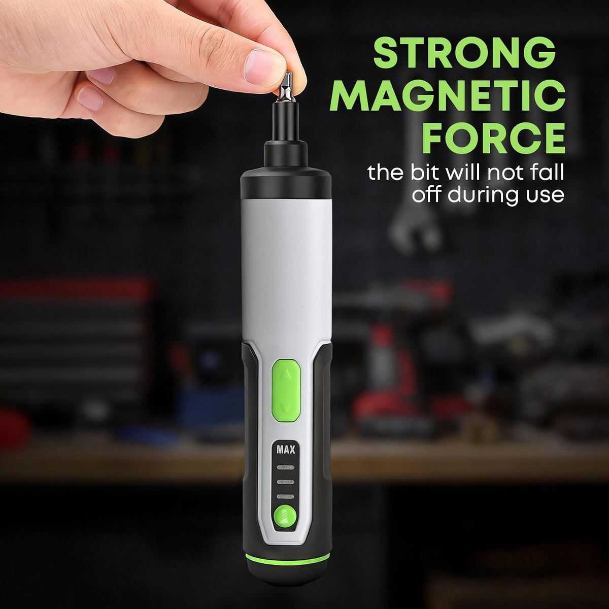 Electric Screwdriver Cordless Power Screwdrivers Set Tool Kit 25 Bits 3 Torque Settings LED Work Light Rechargeable for Furniture Bike Repair Tool