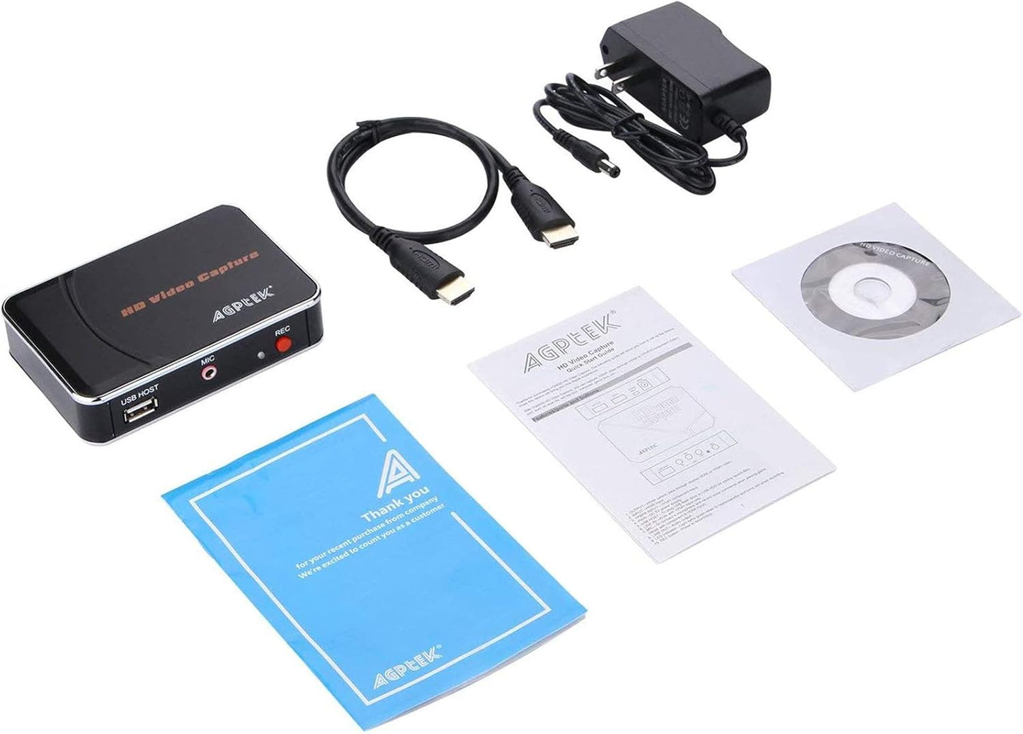 1080P HDMI Video Capture Card HD Game Recorder | Compatible with Xbox One/360/ PS4/ Wii U /Nintendo Switch and Support Mic in for Commentary - No PC Required