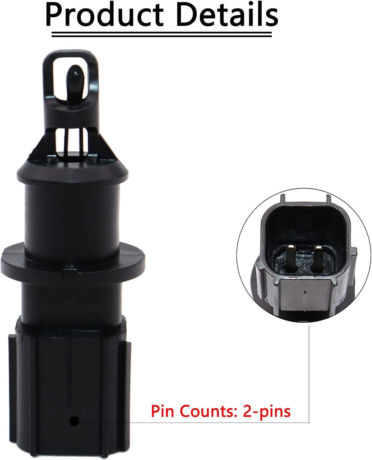 Air Intake Charge Temperature Sensor for Chrysler Dodge Jeep Ram | 4606487AB 4606487AA Chrysler 300 Pacifica Town & Country Sebring PT Cruiser Dodge Grand Caravan Ram 1500 Jeep Grand Cherokee