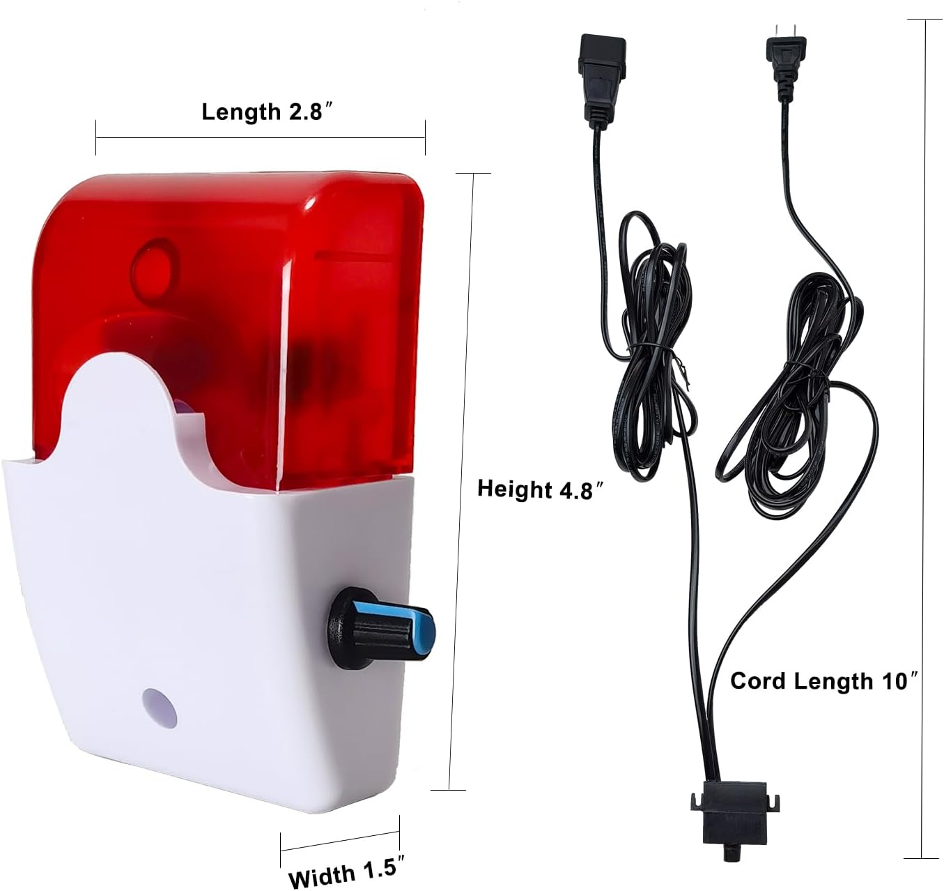 Sump Pump Alarm,110v High Water Level Detector Alarm,Water Leak Detection with 110dB and LED Indicator,10ft Cord Small Water Level Sensor for Pool,Pond,Tank AL-1
