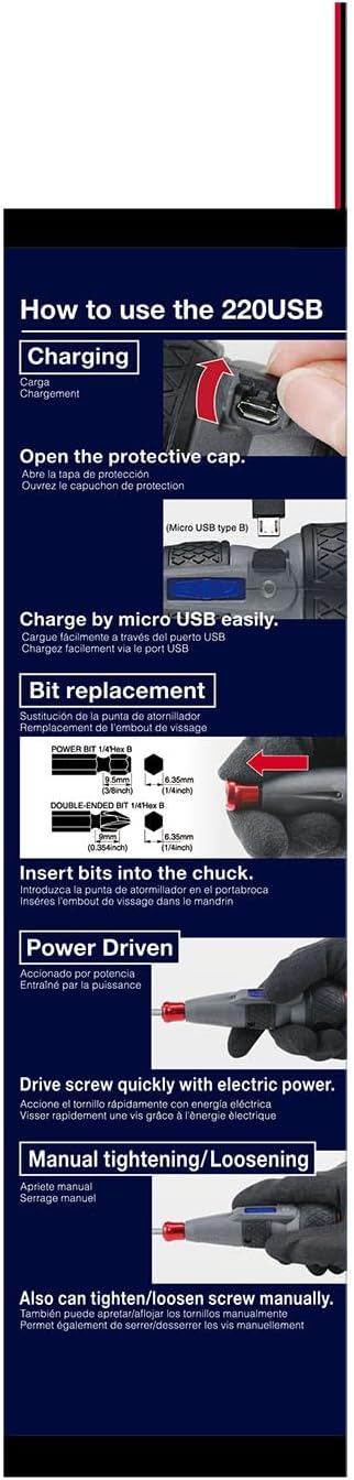 (US Model) VESSEL e-ASSIST Screwdriver (Higher Speed)