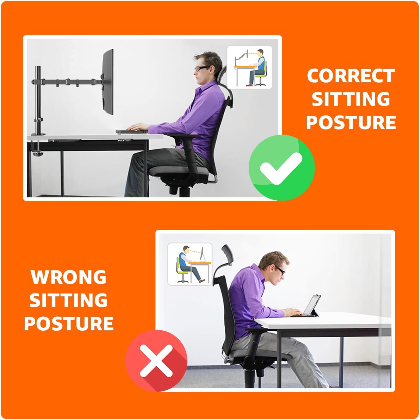 Amazon Basics Single Computer Monitor Stand with Cable Management, Height Adjustable VESA Desk Arm Mount, Fully Adjustable Tilt and Rotation, Steel, Black, Fits 13-30" Screens