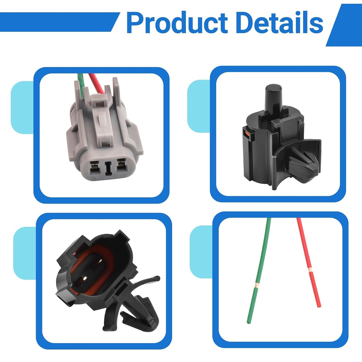 Ambient Air Temperature Sensor with Plug 96985-3X000 96985-2D000 Fits for Accent Azera Elantra Elantra GT Equus Genesis Santa Fe Santa Fe XL Sonata Tucson Veracruz Cadenza Forte Forte5