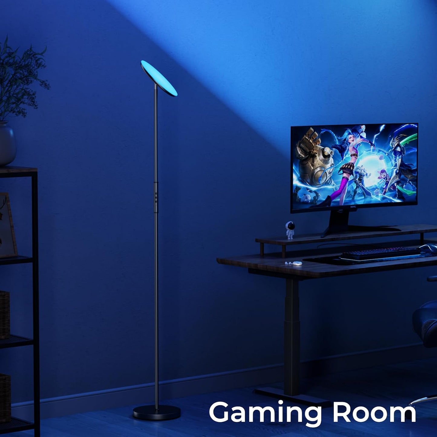 Floor Lamp, RGBWW Smart Standing Lamps for Living Room, App & Voice Control