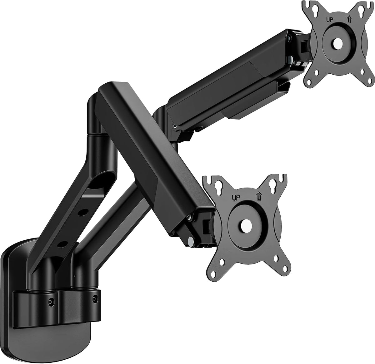 ARES WING 17-35 Inch Ultrawide Dual Monitor Wall Mount, Black