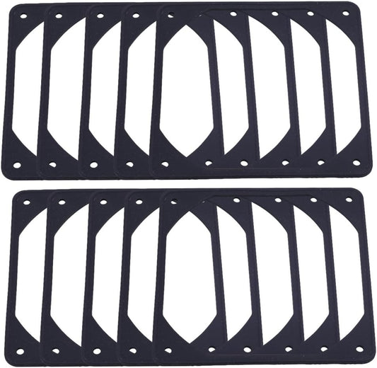 10pcs 120mm Black Anti-vibration Rubber Fan Gasket Silicone Shock Proof Absorption Pad For Computer PC Case