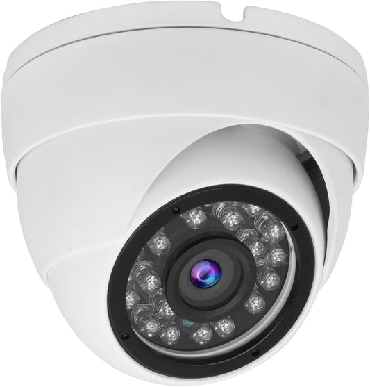 2MP Analog CCTV Camera 1080p 4-in-1 (TVI/AHD/CVI/960H Analog) Dome Security Cameras Outdoor Indoor, 2.8mm Lens, ICR, 24pcs LEDs, IR Night Vision, 105° Wide Angle, Full Metal Housing
