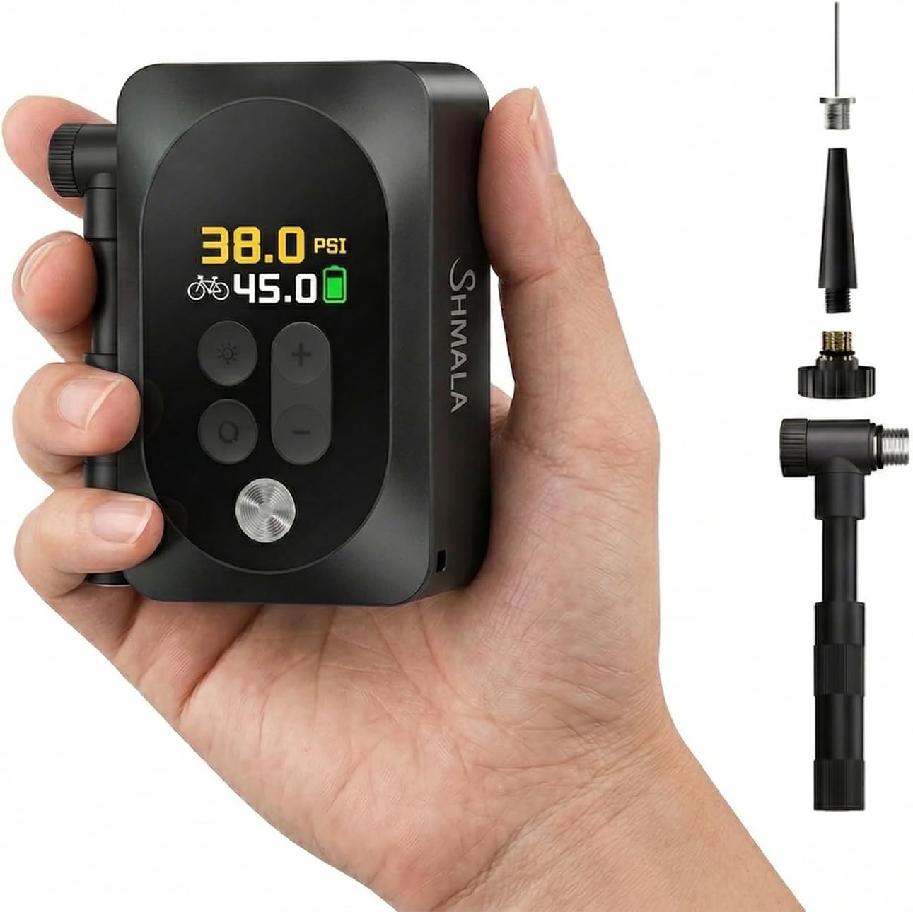 Tire Inflator Portable Air Compressor – Cordless Air Compressor with Digital Gauge, LED Light, Power Bank & Auto-Shutoff Tire Air Pump for Car, Motorcycle & Bicycle Tires