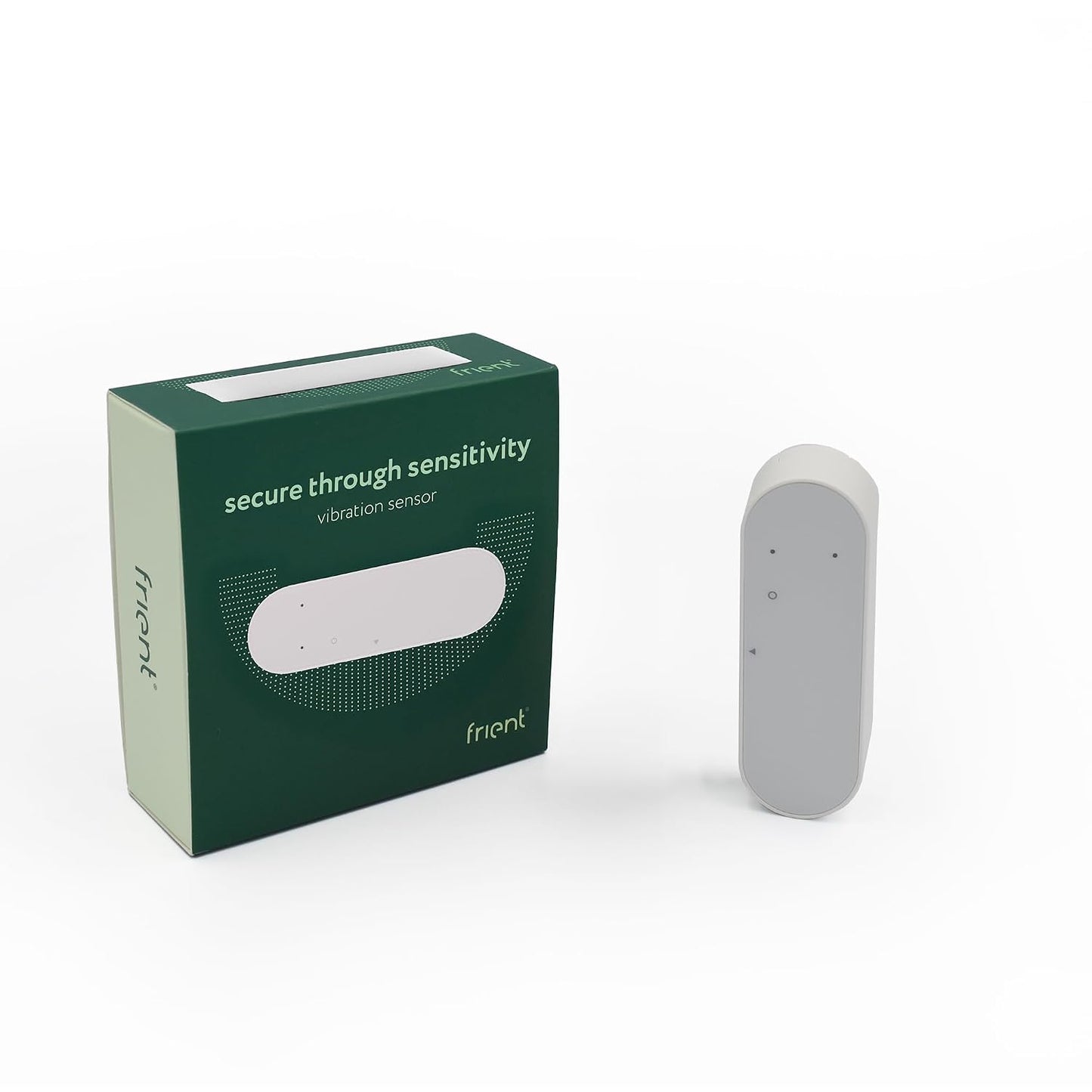 Frient Vibration Sensor | Vibration Detection | Tilt Sensor | 15 Preset Sensitivity Levels | Temperature Sensor | Zigbee | Compatible with Homey and SmartThings