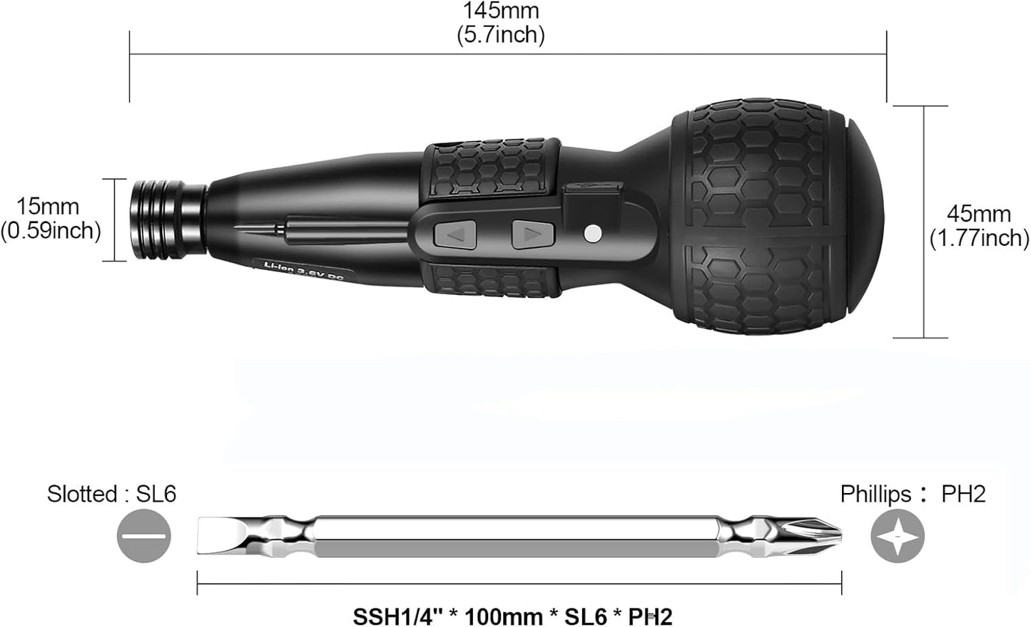 3.6V Cordless Electric Screwdriver - Magnetic 2-in-1(Manual & Automatic) with Forward/Reverse, 1800mAh USB-C Battery, LED Delay Light, Power Screwdrivers Set, Portable Automatic Home Repair Tool Kit