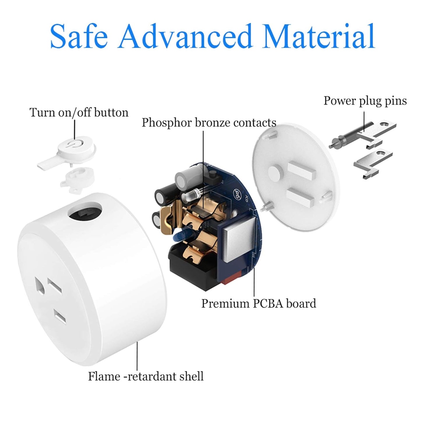 Smart Plug, ZigBee Switch Mini Smart Outlet Works with Alexa, Google Home, Echo (4th gen), Echo Plus (Gen 1 & 2), Echo Show 8/10, Smartthings 2015/2018,Works as a Range Extender, Hub Required, 2 Pack