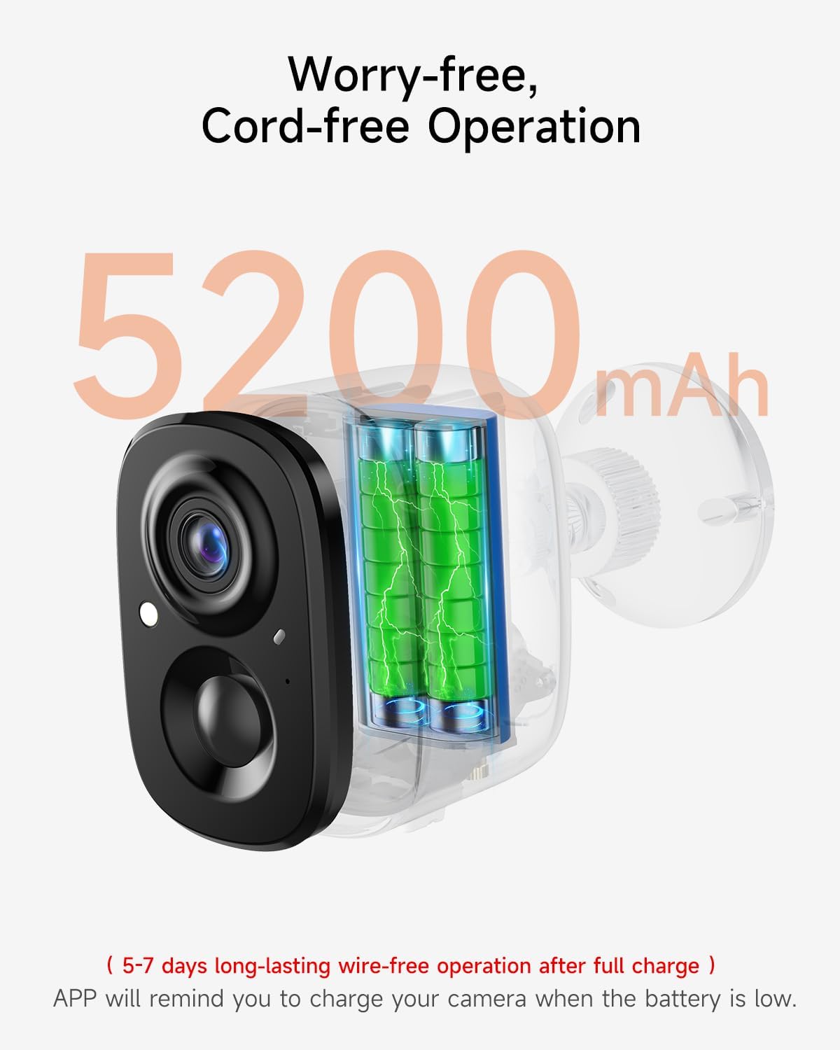 2 Pack 2.5K Security Camera Wireless Outdoor, 2.4G WiFi Battery Powered Outdoor Camera, Magnetic Mount Cameras for Home Security, Color Night Vision, Spotlight, Siren Alarm, 2-Way Talk