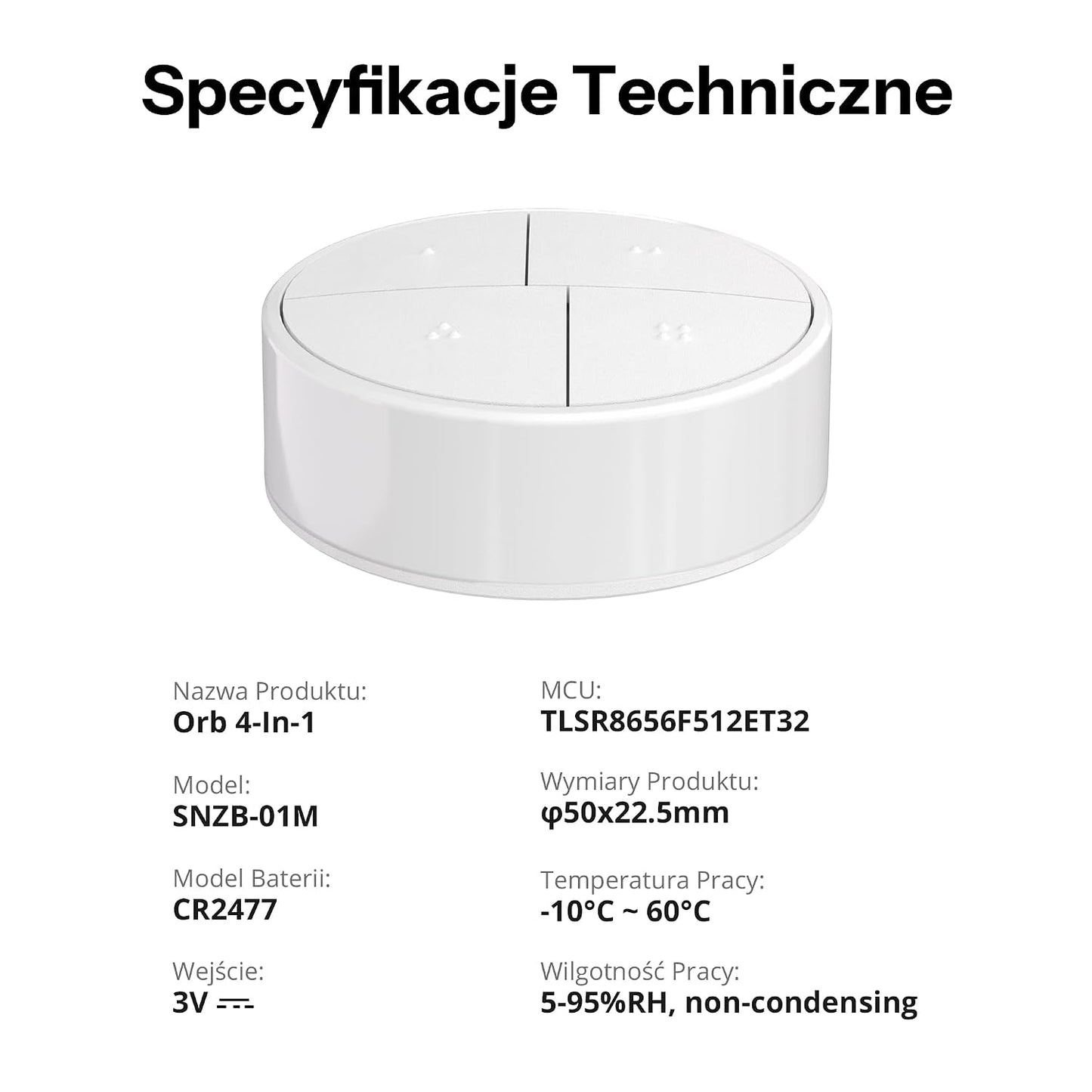SONOFF Fusion Zigbee Smart Scene Button SNZB-01M, Wireless Switch | 16 custom actions, Zigbee Binding & TouchLink light control, compatible with Home Assistant, SmartThings, hub-required