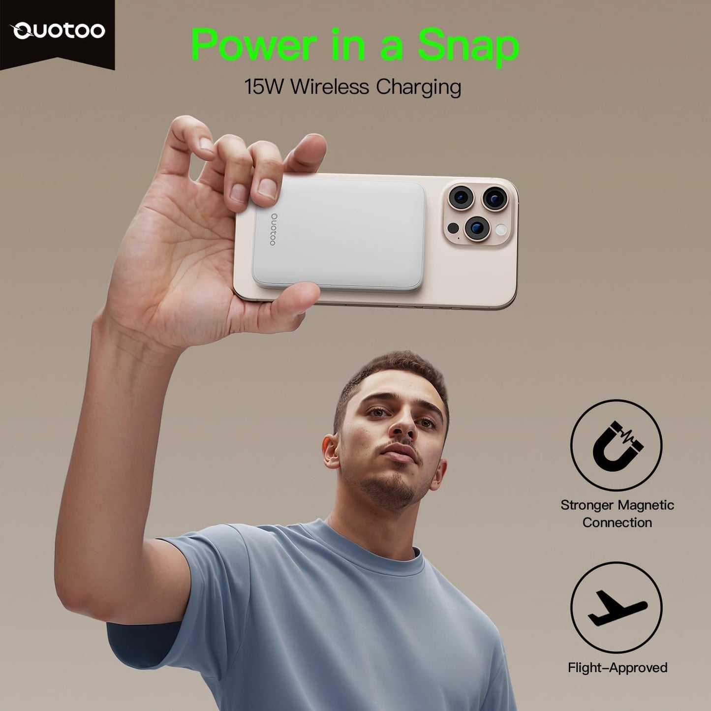for Magsafe Portable Charger, 5000mAh Slim Wireless Magnetic Power Bank | 20W USB-C Power Delivery,LED Display,Travel Essential for Magsafe Battery Pack Compatible with iPhone 17-12 Series