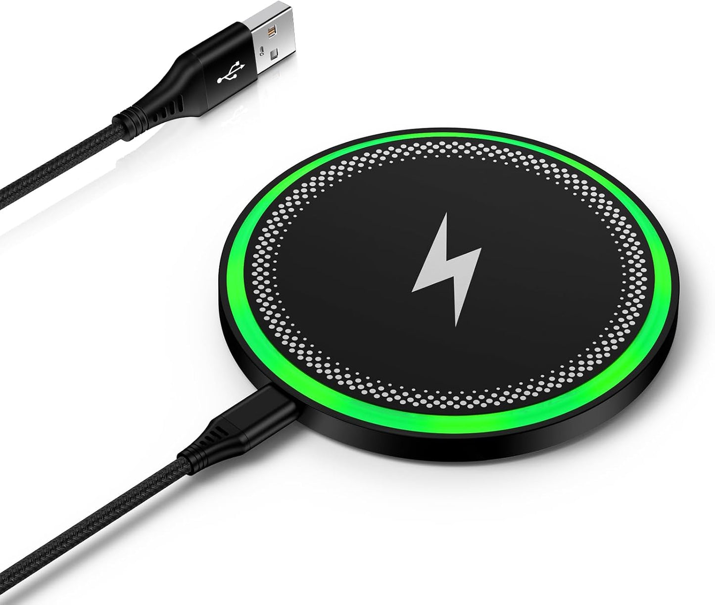 Wireless Charger Samsung Fast Charging Pad for Galaxy S26/S25 Ultra/S25 Plus/S24 FE Ultra/S23/S22/S21/Z Flip Fold 6,15W Wireless Phone Charger Android Charging Mat Station for Google Pixel 9a 9 Pro XL