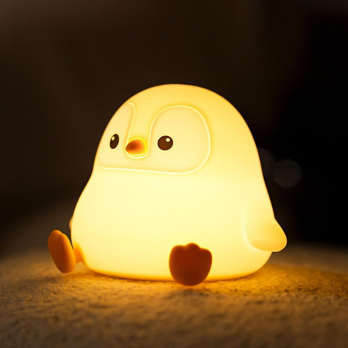 Capybara Night Light for Kids, Cute Capybara Lamp Silicone Baby Nursery Night Lamp, Dimmable Squishy Touch Bedside Lamps, Adorable Rechargeable Animal Lamps Gifts Kawaii Room Decor for Kids Girls Boys