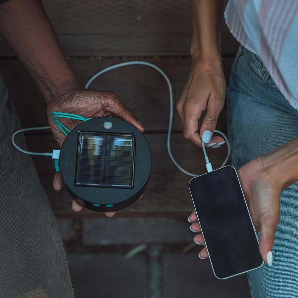MPOWERD Luci Solar String Lights: Rechargeable via Solar and USB, Power Bank for Mobile Charging, 18’ or 44’, Waterproof, Lasts Up to 40 hrs, Up to 140 Lumens LEDs, Camping, Indoor/Outdoor Decorating