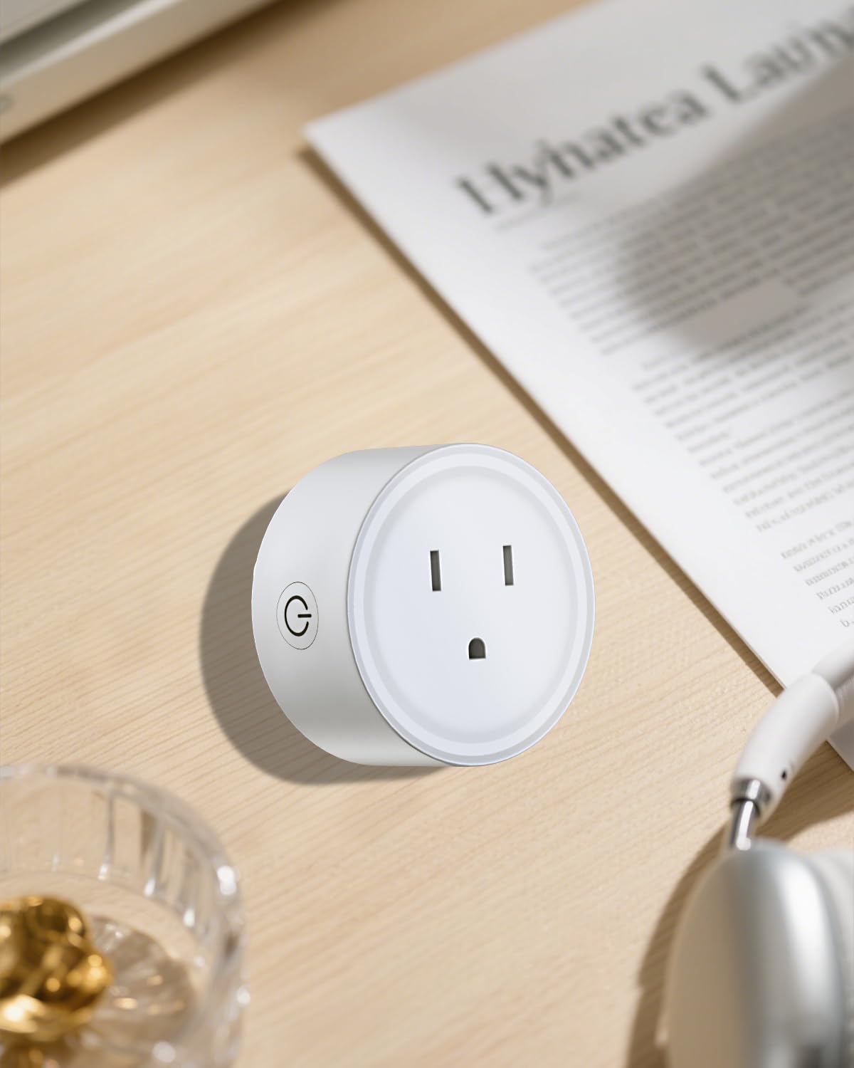 Smart Mini Plug WiFi Outlet Compatible with Alexa and Google Home APP Remote Control Socket with Timer and Group Control No Hub Required ROHS and FCC Apple MFi Certified 2 Pack