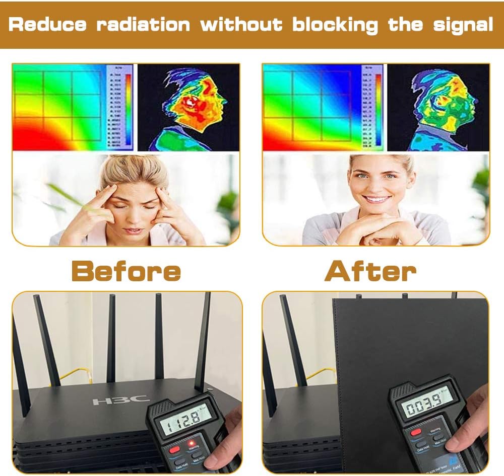 Laptop Pad Protection Pad, Multi-Directional Shielding Technology, Protect The Body from The Impact of Emf, Protect & Heat Shielding Suitable for Computer Pad, Tablet, Phone (12"x16")