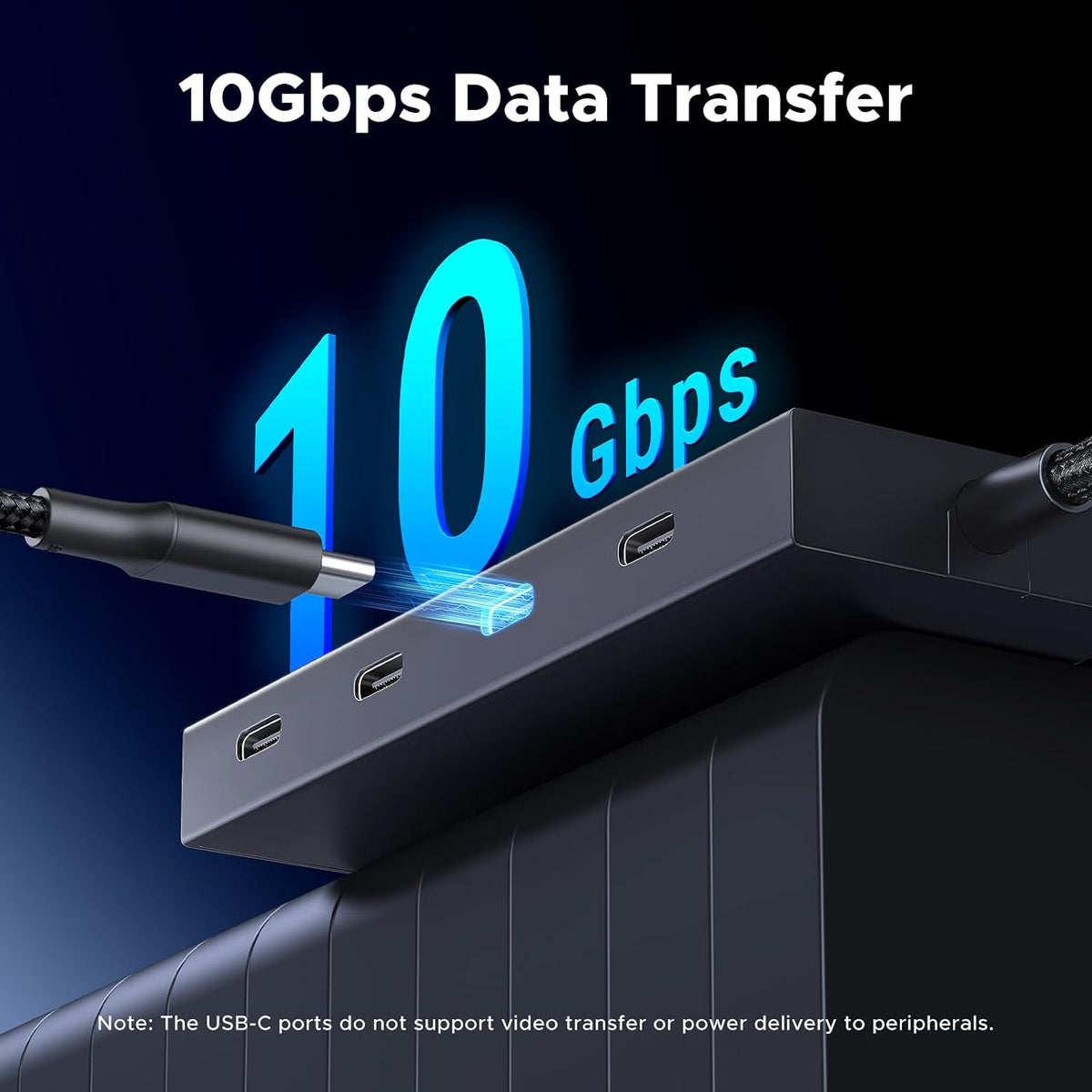 UGREEN USB C Hub 4 Ports, Multiple USB-C 3.2 Hub, 100W PD Port, Aluminum