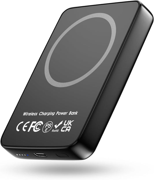Miady Magnetic Portable Charger Power Bank for iPhone 10000mAh, | 15W MagSafe-Compatible Wireless Portable Charger, 22.5W USB-C Charging Battery Pack for iPhone 17/16/15/14/13/12