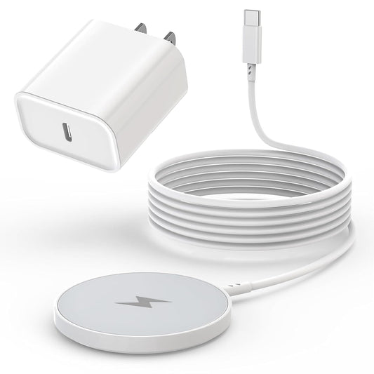 [Apple MFi Certified]Magnetic Wireless iPhone Charger Magsafe Charger,6FT 15W Fast Phone Charging Pad Wireless Magnetic Charge for iPhone 17/17Air/16 Pro Max/16 Plus/15 Pro Max/14/13/12/AirPods3/2/Pro