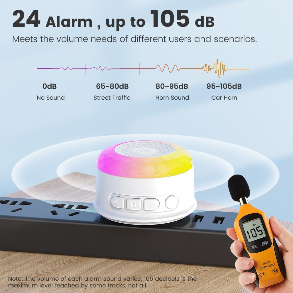 WiFi Smart Siren Alarm with Voice Prompt, Works with Tuya Smart Sensors, 105dB Voice Alert & Strobe Light for Home Security Siren