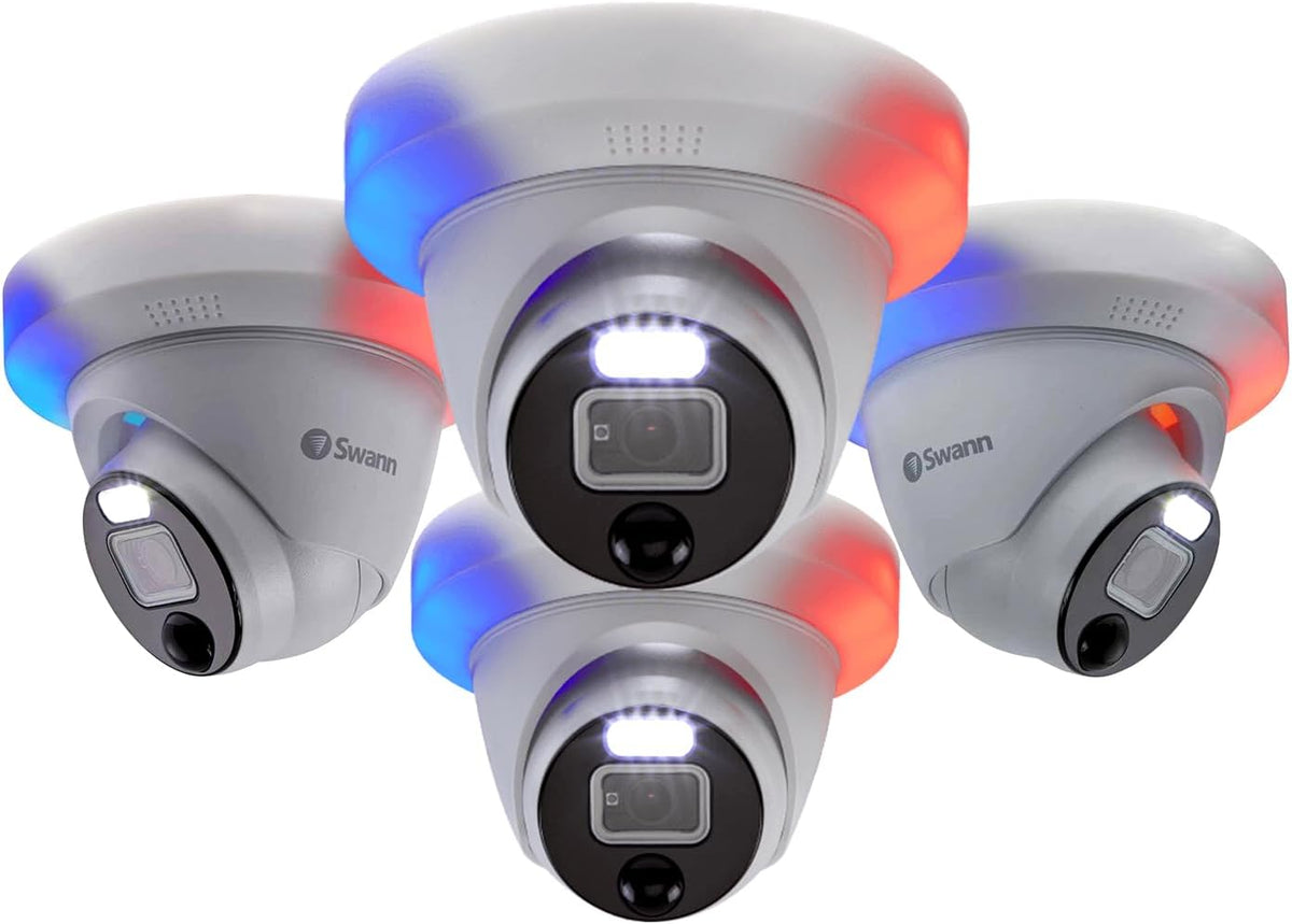 Swann 4K Add-On Dome Security Cams(Only Works with 4K&Higher Resolution DVR