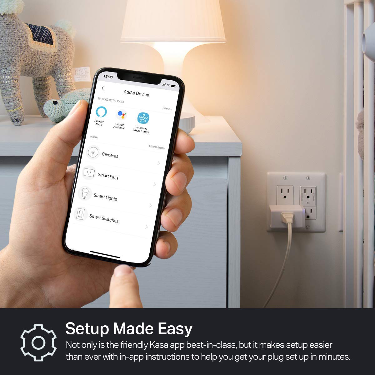 Kasa Smart Plug HS103P2, Wi-Fi Outlet Works with Alexa, 2-Pack