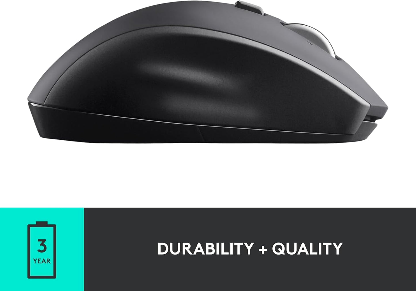 Logitech M705 Marathon Full Size 2.4 GHz Wireless Mouse - Black | Hyper-fast wheel, USB-A Nano Receiver, 5 customizable buttons, Windows Mac Linux compatible, certified for Chrome