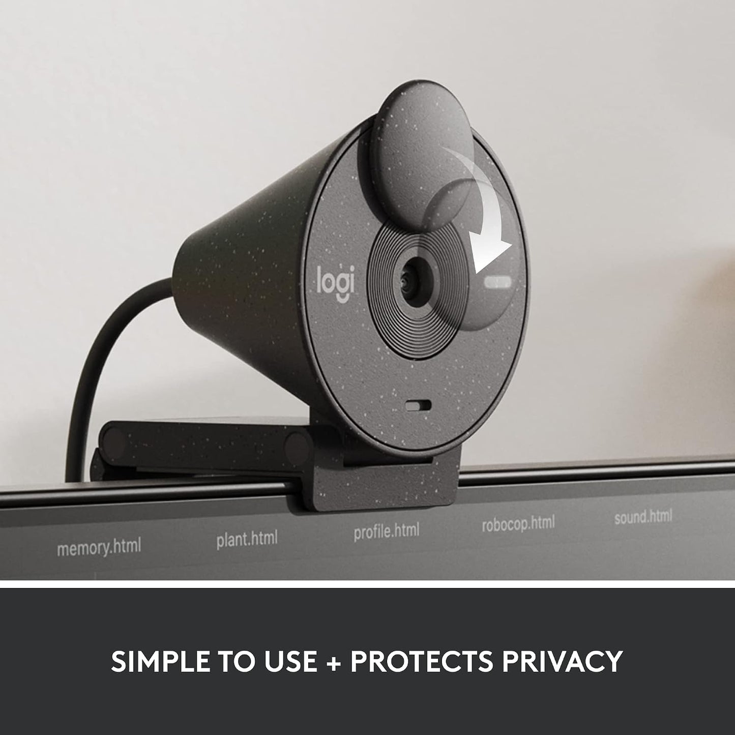 Logitech Brio 305 Full HD 1080P Business Webcam with Privacy Shutter | Privacy shutter, Mono, Zoom, Microsoft Teams, Google Meet, Nintendo Switch 2 New GameChat Mode, Auto light correction