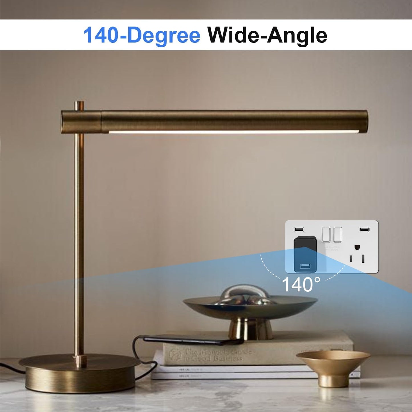 Small Wireless Camera with USB Charger - Full HD 1080P - Mini Security Cam for Indoor Use - Cloud Storage