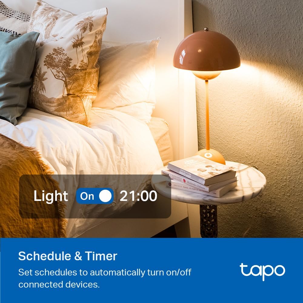 TP-Link Tapo Smart Plug Outlet Extender, Surge Protector, 18W Fast Charging, 3 Individual Smart Outlets, 1x USB-C & 2X USB-A, Smart Night Light, Works w/Apple HomeKit, Alexa & Google Home, Tapo P306