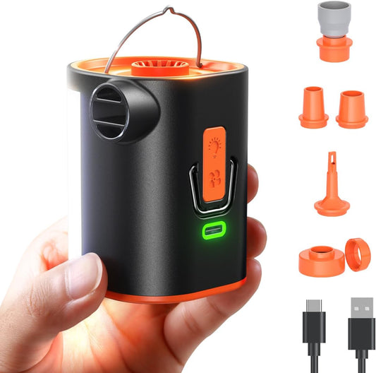 JOYROOM Air Pump for Inflatables with Upgraded 3600mAh 5C Power Battery | Advanced Heat Dissipation, 4.8kPa Ultra-Fast Inflate Deflate for Air Mattress, Pool Floats, Vacuum Storage Bags, Camping Bed