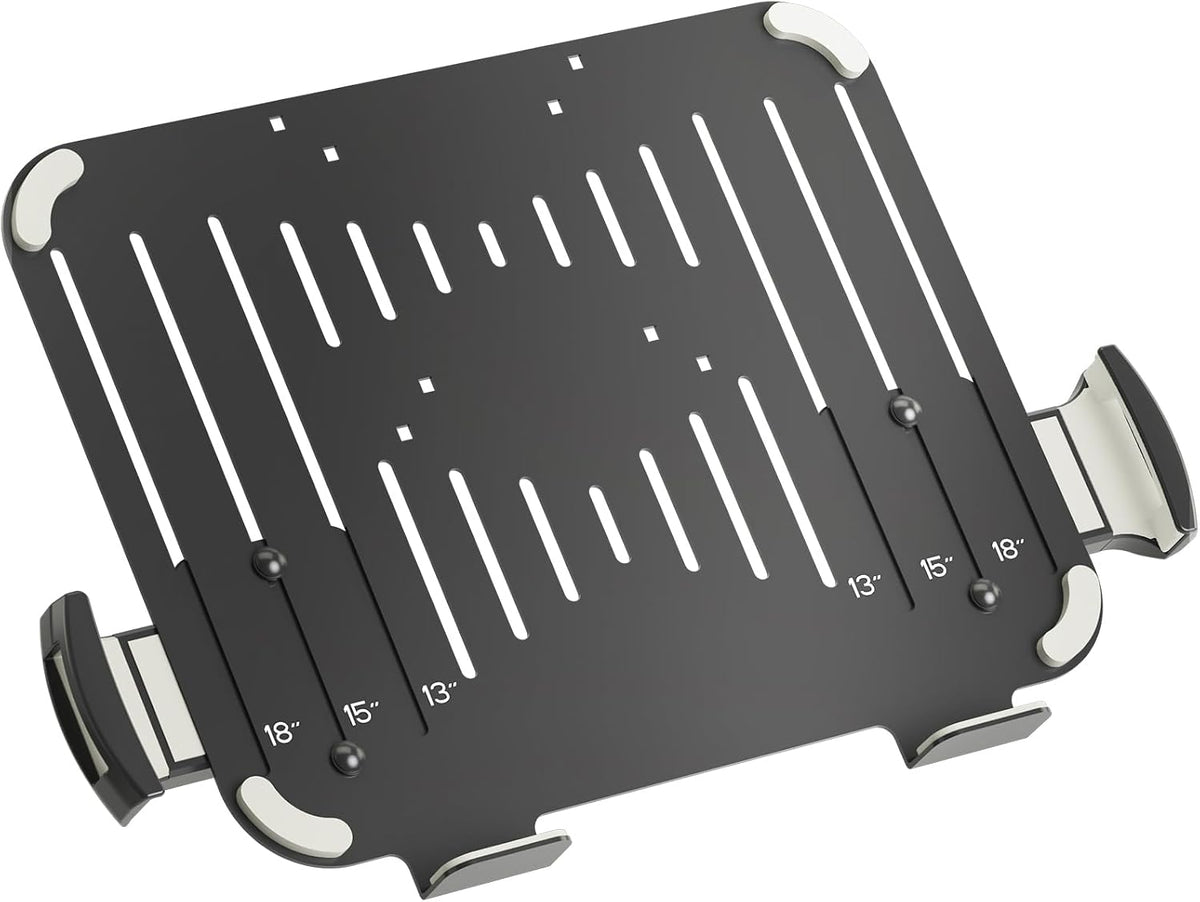 suptek Adjustable 13 to 18 inch Laptop VESA Arm Mount Tray for Monitor Arms and Stands (Tray Only),Fits 75x75/ 100x100 mm VESA Mount Holes,and Supports Weight up to 10lbs,Black(TP007)