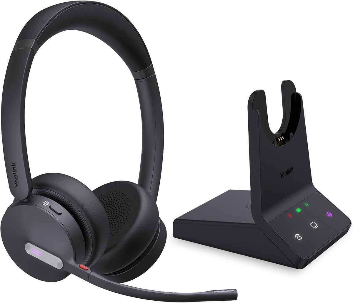 Yealink WH64 Dual DECT & Bluetooth Wireless Headset for Phone PC Cellphone