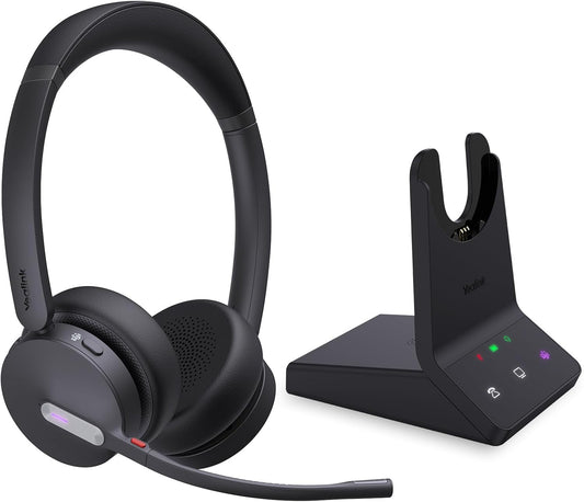 Yealink WH64 Dual DECT & Bluetooth Wireless Headset for Phone PC Cellphone