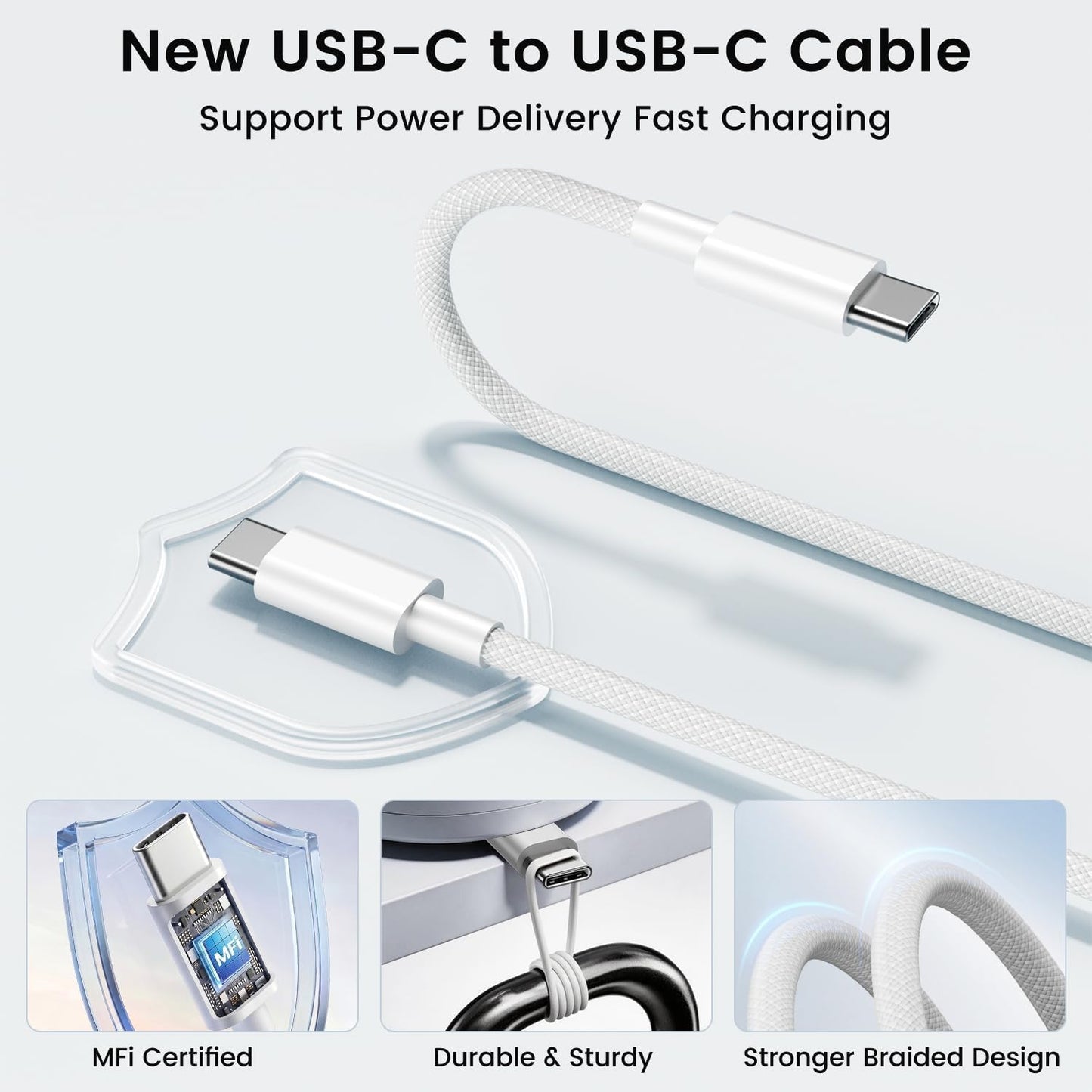 iPad Charger Fast Charging,10FT Long Braided USB C Cable,20W Type C Charger | Charging Cord for iPad 10th/11th A16 Generation,iPad Air 5th/4th/13/11 inch,iPad Pro 12.9 6th/5th/4th/3rd/13/11 in,Mini 6/A17