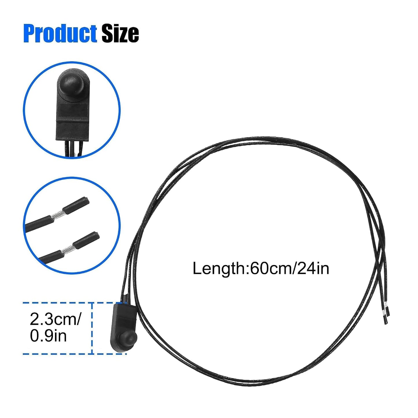 Outside Ambient Air Temperature Sensor 71753245 Fit for Fiat/Jeep | 735655747 735603615 Exterior Underneath Door Mirror Fit for Fiat 500 500X 500L for Jeep Renegade Punto Alfa Romeo