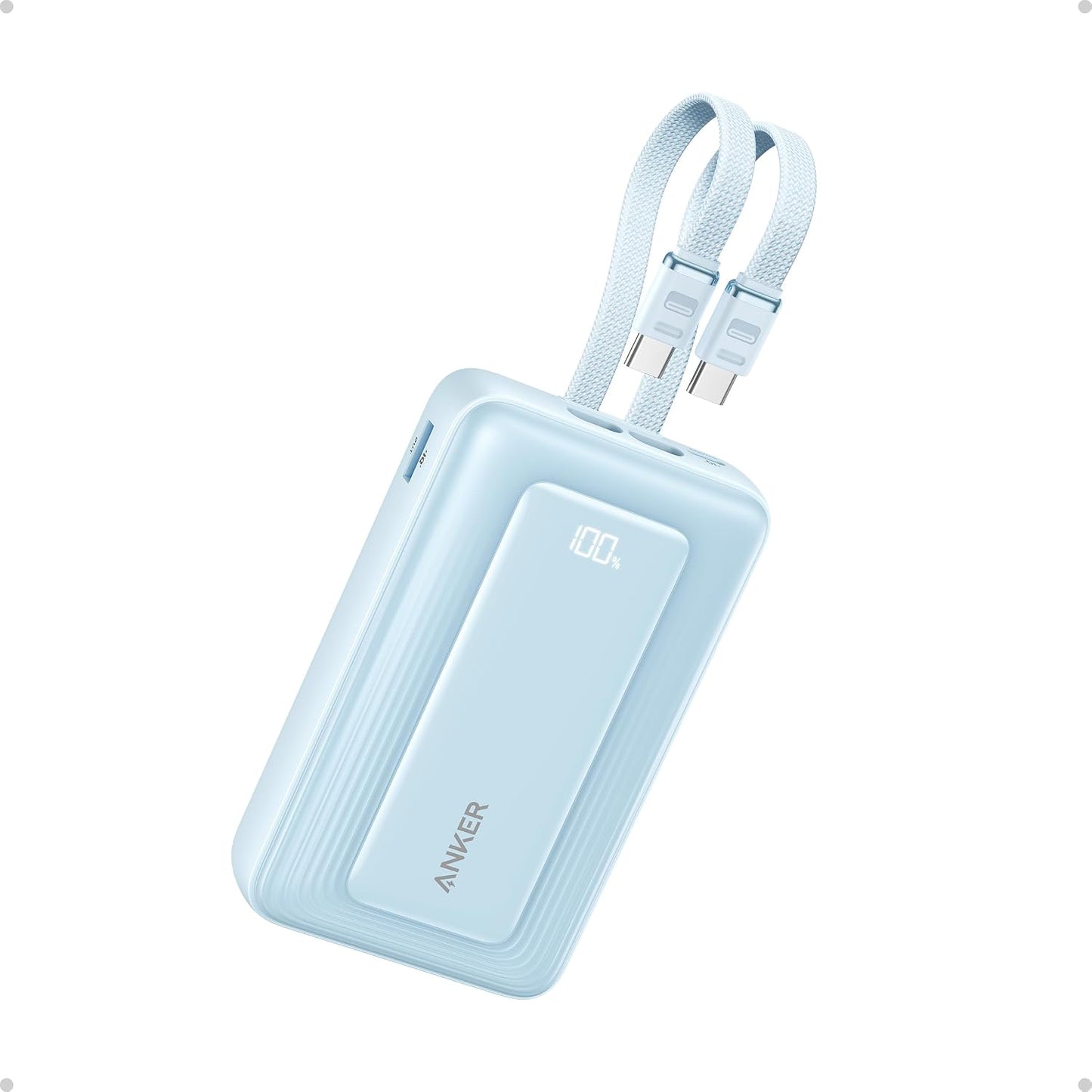 Anker Zolo Power Bank, 20,000mAh 45W Portable Charger with Built-in USB-C