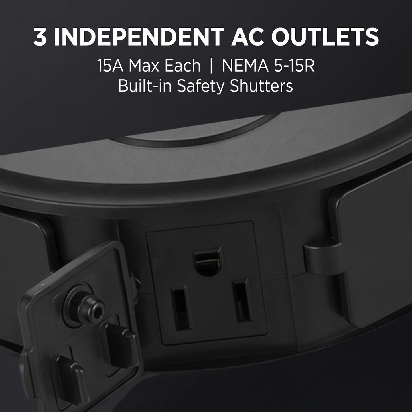 Outdoor Smart Plug 3 Outlets WiFi Power Strip, 15A 1875W Weatherproof Surge Protector with Timer Countdown, Compatible with Alexa Google Home, 2.4GHz
